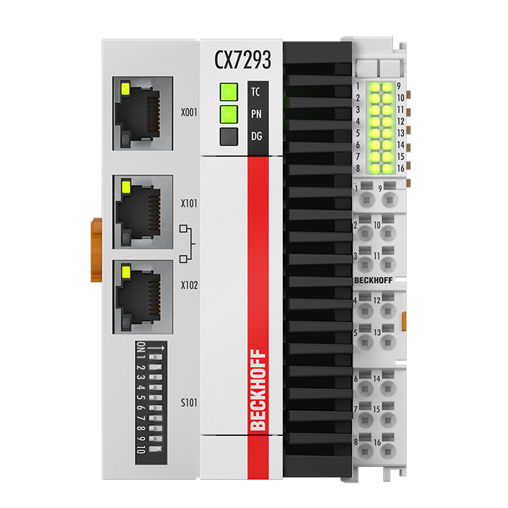 CX7293 | Embedded PC with Arm® Cortex®-A9, PROFINET RT device and integrated I/Os