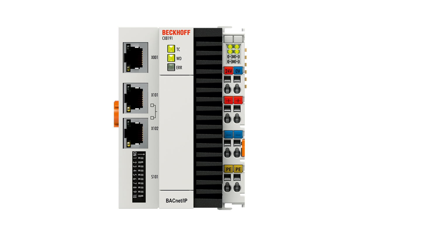 CX8191 | 配备 Arm® Cortex®-A9 和 BACnet/IP 协议的嵌入式控制器