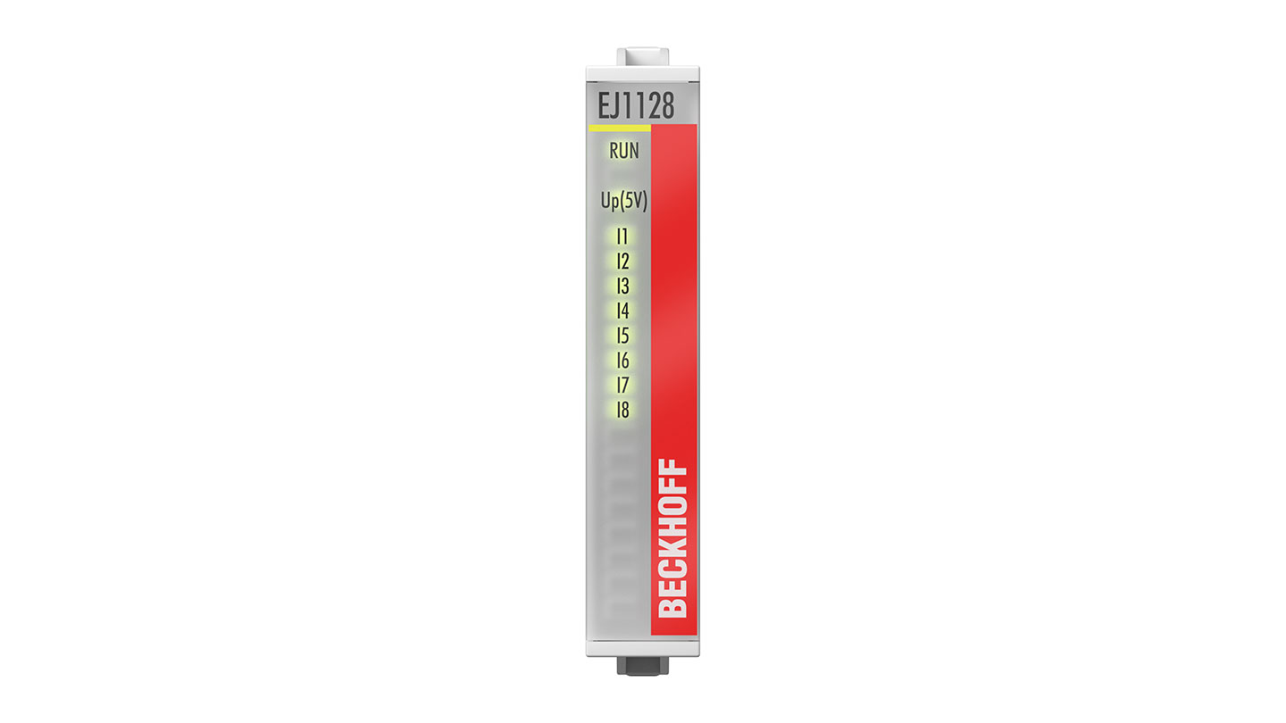 EJ1128 | EtherCAT plug-in module, 8-channel digital input, 3.3 V DC/5 V DC, 0.05 µs