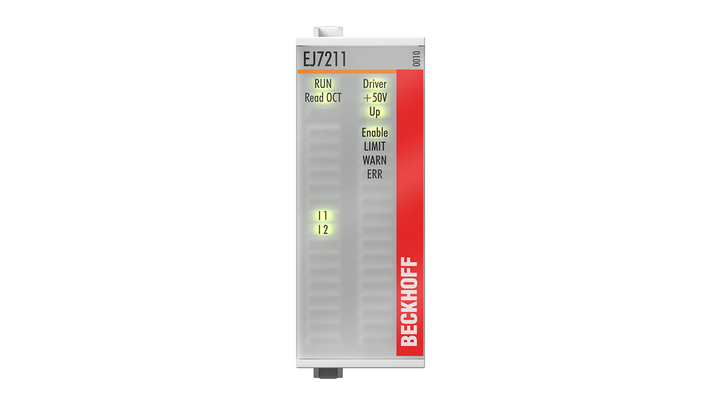 EJ7211-0010 | EtherCAT plug-in module, 1-channel motion interface, servomotor, 48 V DC, 4.5 A, OCT