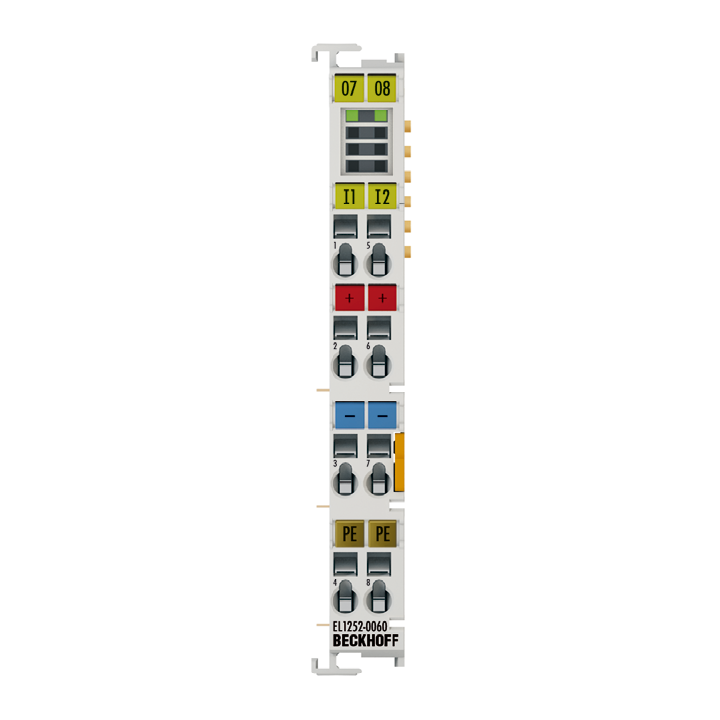 EL1252-0060 | EtherCAT Terminal, 2-channel digital input, 10 V DC, 1 µs, timestamp
