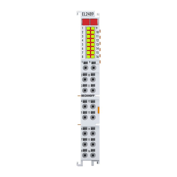 EL2489 | EtherCAT Terminal, 16-channel digital output, 24 V DC, 0.5 A, ground switching