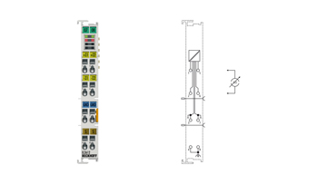 EL3612 | EtherCAT Terminal, 2-channel analog input, current, 0…20 mA, 24 bit, high-precision