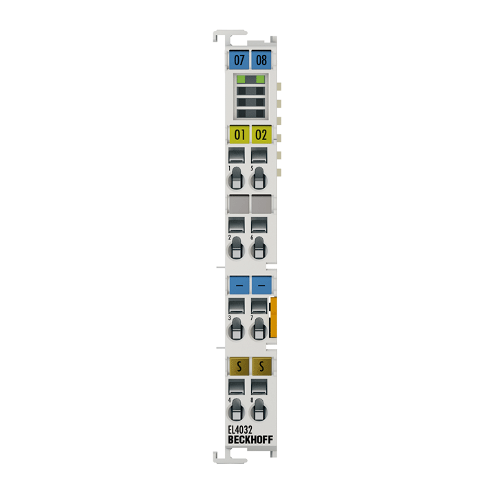 EL4032 | EtherCAT Terminal, 2-channel analog output, voltage, ±10 V, 12 bit
