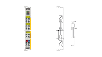 EL5021-0090 | EtherCAT Terminal, 1-channel encoder interface, SinCos, 1 VPP, TwinSAFE SC