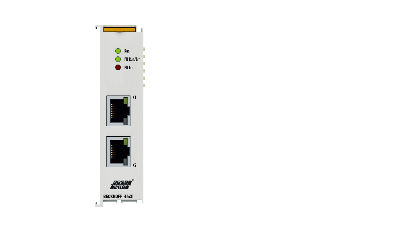 EL6631 | EtherCAT Terminal, 2-port communication interface, PROFINET RT, controller