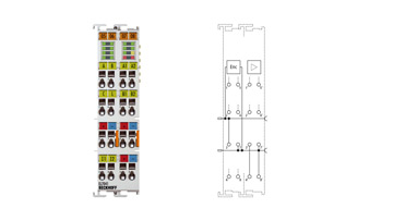 EL7041 | EtherCAT Terminal, 1-channel motion interface, stepper motor, 48 V DC, 5 A, with incremental encoder