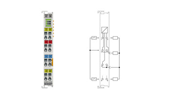 EL9222-4433 | Overcurrent protection terminal, 24 V DC, 2-channel, 3 A/3 A