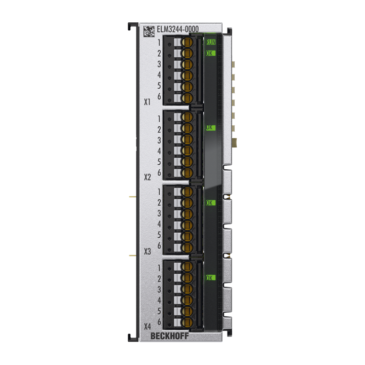 ELM3244-0000 | EtherCAT Terminal, 4-channel analog input, temperature, RTD, 24 bit, high-precision, 1 ksps
