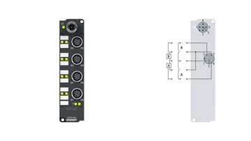 EPI1008-0002 | IO-Link box, 8-channel digital input, 24 V DC, adjustable, M12