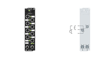 IE2041 | Extension Box, 8-channel digital output, 24 V DC, 2 A (∑ 12 A), M8