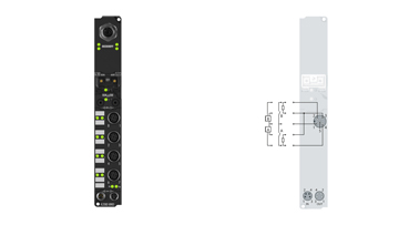IL2302-B903 | Coupler Box, 4-channel digital input + 4-channel digital output, PROFINET, 24 V DC, 3 ms, 0.5 A, M12