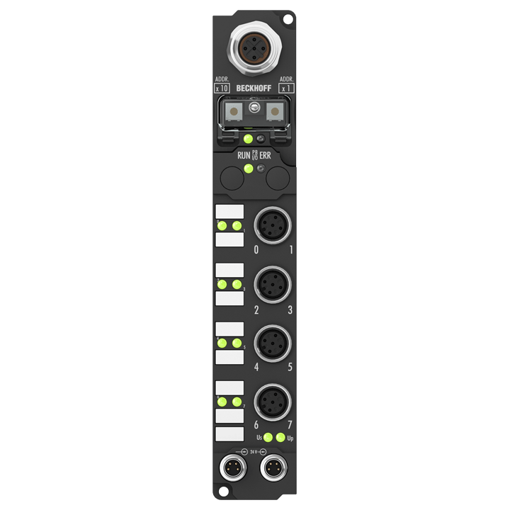 IP2042-Bxxx | Fieldbus Box, 8-channel digital output, 24 V DC, 2 A (∑ 12 A), M12