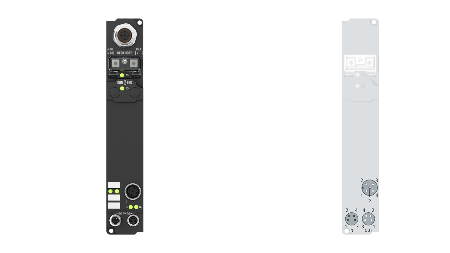 IP6002-Bxxx | Fieldbus Box, 2-channel communication interface, serial, RS232, M12