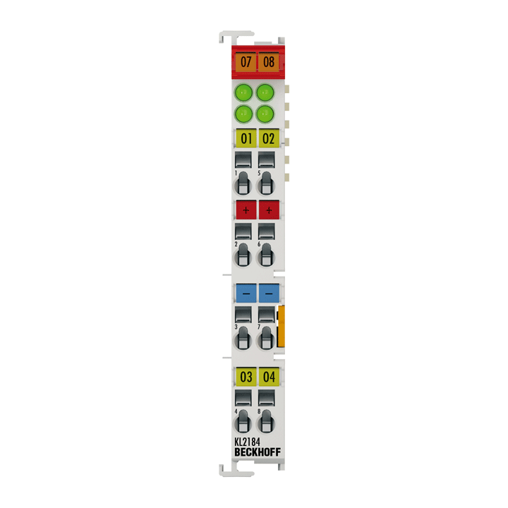 KL2184 | Bus Terminal, 4-channel digital output, 24 V DC, 0.5 A, ground switching