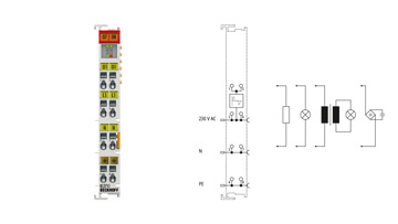 KL2751 | Bus Terminal, 1-channel universal dimmer, 230 V AC, 300 VA