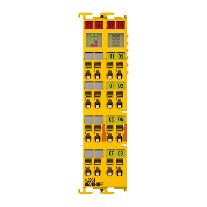 KL2904 | Bus Terminal, 4-channel digital output, 24 V DC, 0.5 A, TwinSAFE