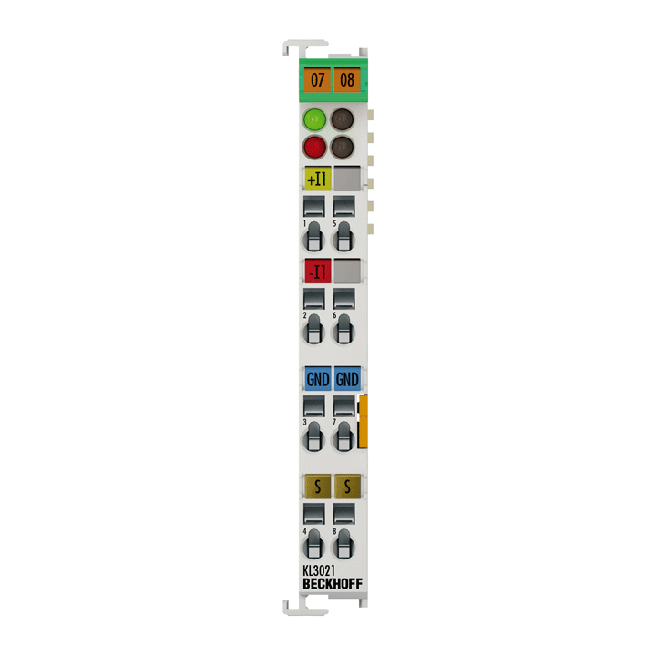 KL3021 | Bus Terminal, 1-channel analog input, current, 4…20 mA, 12 bit, differential