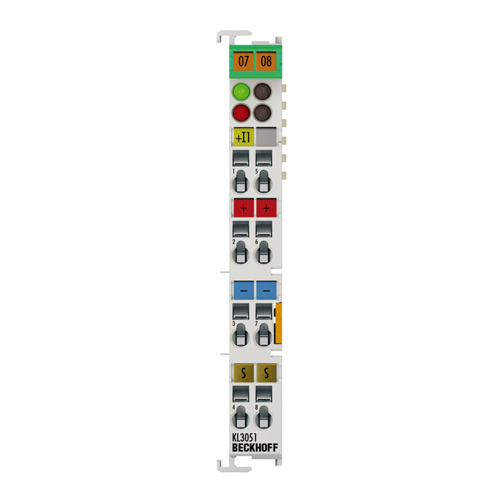 KL3051 | Bus Terminal, 1-channel analog input, current, 4…20 mA, 12 bit, single-ended