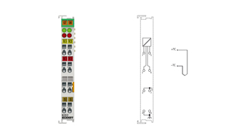 KL3312 | Bus Terminal, 2-channel analog input, temperature, thermocouple, 16 bit