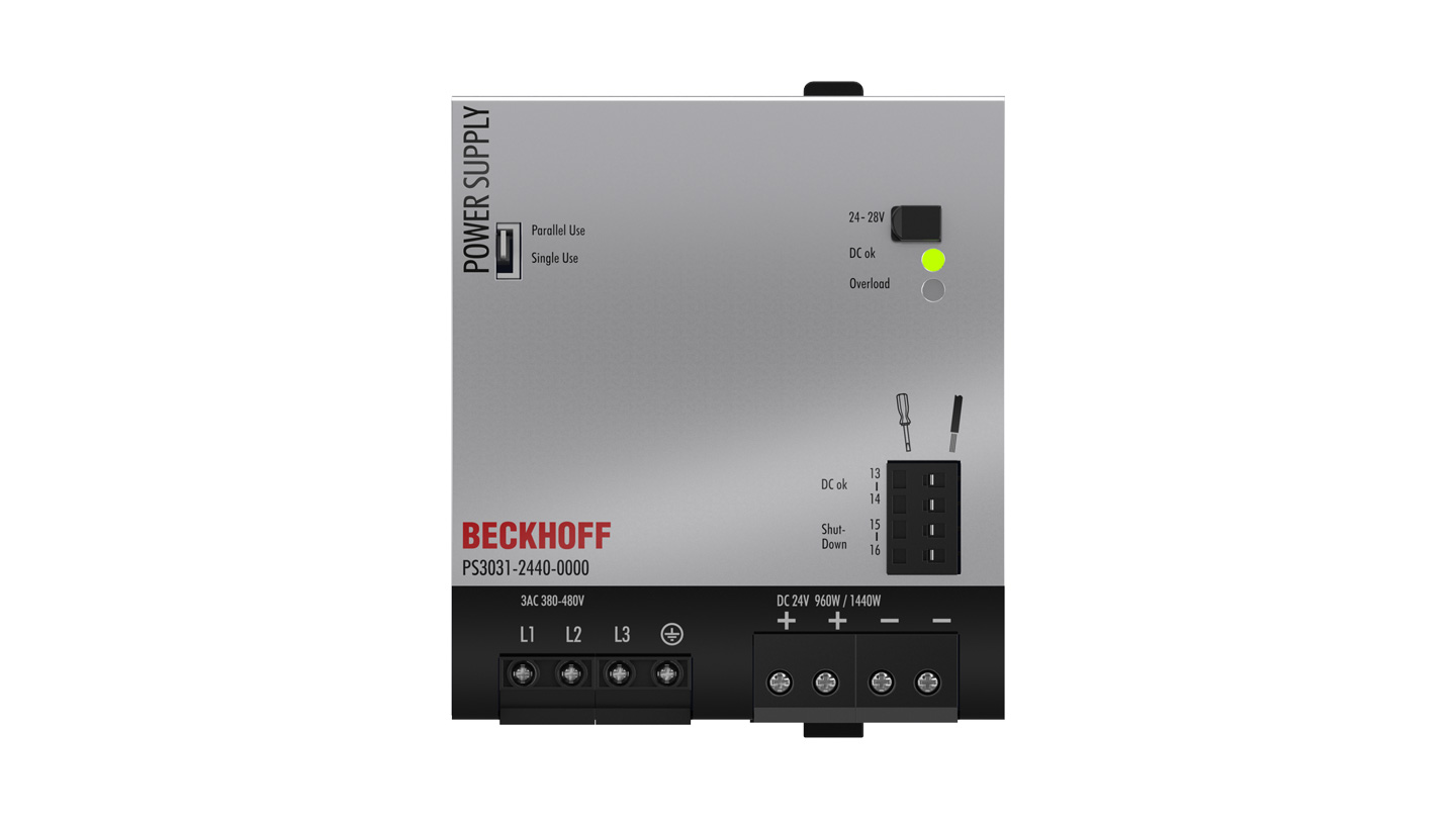 PS3031-2440-0000 | Power supply PS3000; output: 24 V DC, 40 A; input: 3 AC 380…480 V, 3-phase