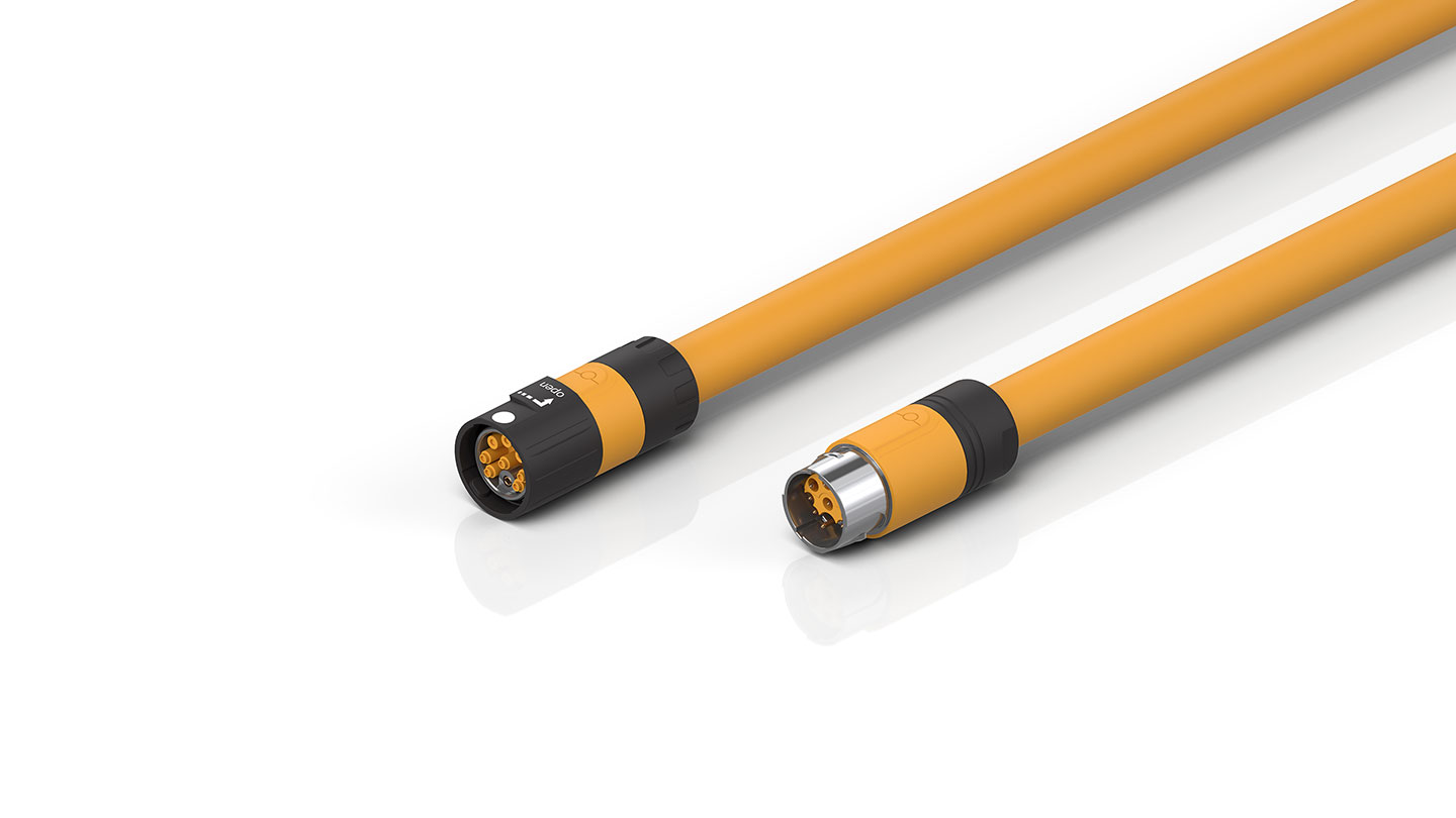 ZK4701-0461-2xxx | Motor extension cable 0.75 mm² with itec® plug for motors with OCT, torsionable